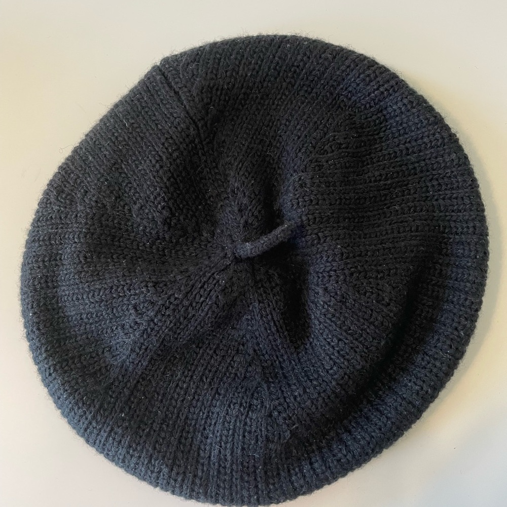 Womens Coach Wool Mix Beanie/Beret